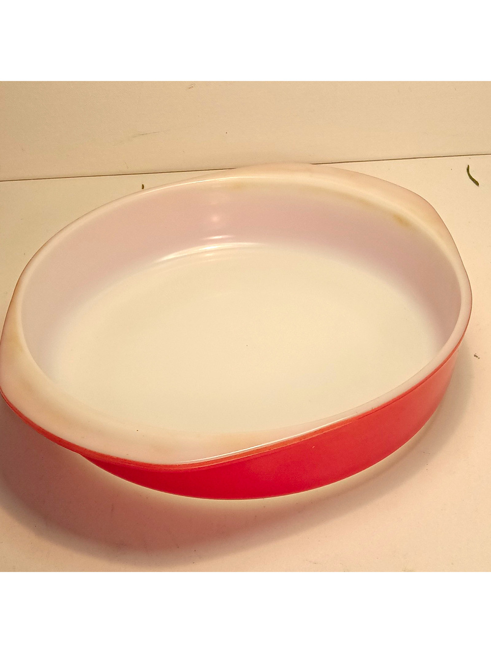 Vintage Pyrex Flamingo Pink 221 Round Cake Baking Dish Pan USA
